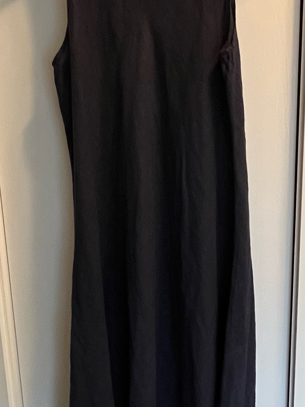 Classic Linen Navy Women's Sleeveless Dress